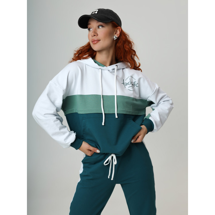 Женский спортивный костюм Атлетика изумрудный